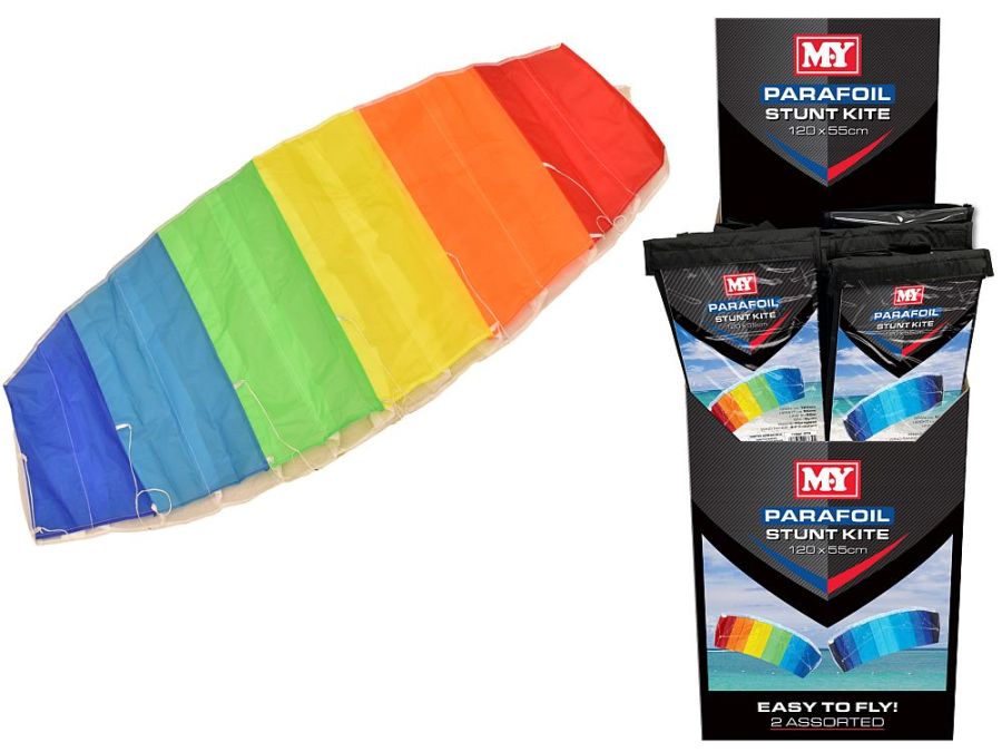 Nylon parafoil stunt kite (120x55cm)