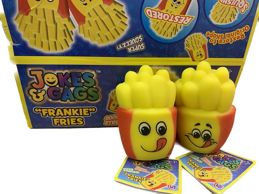 Stretchy Frankie Fries.
(ADD 12 FOR DISPLAY)