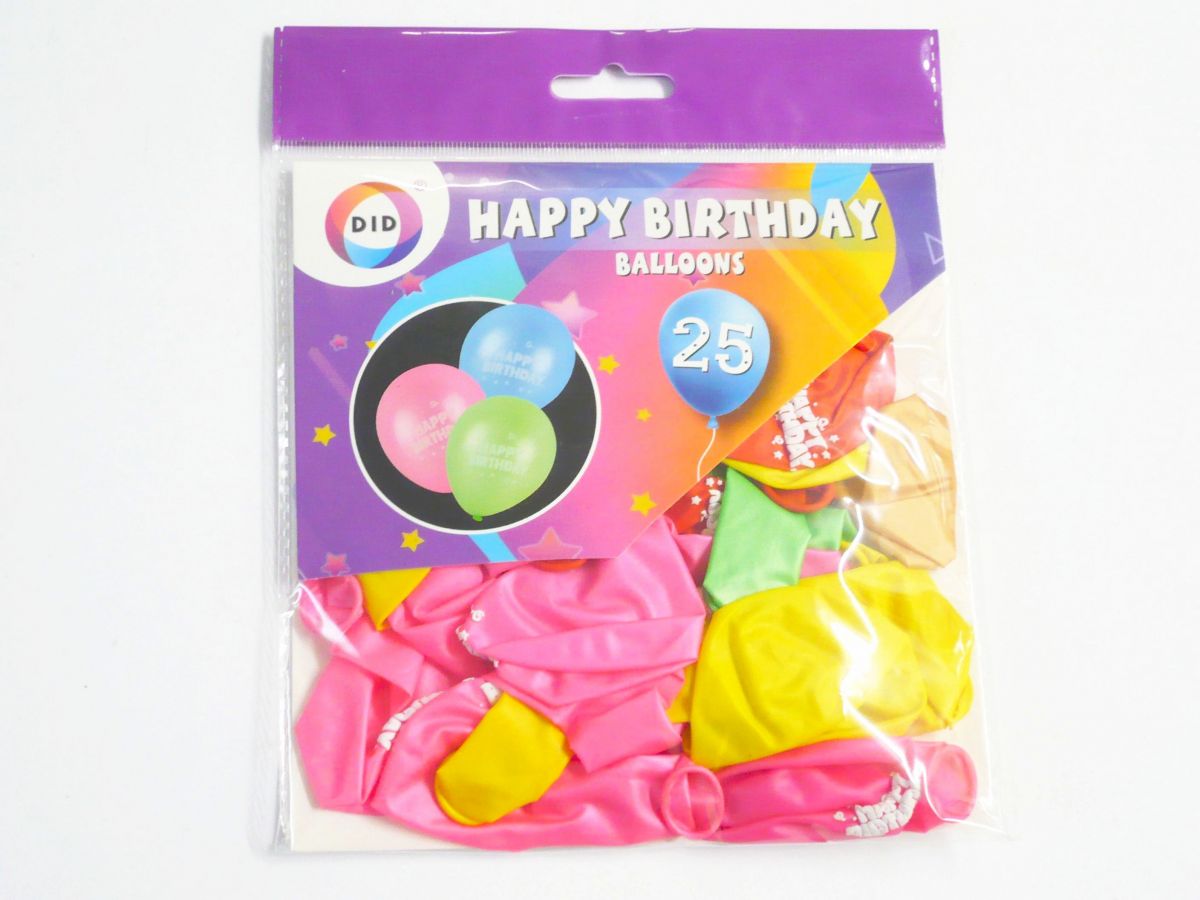 Pkt 25, Happy Birthday balloons*