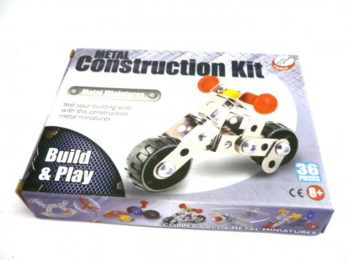 Metal construction set, 4asstd.