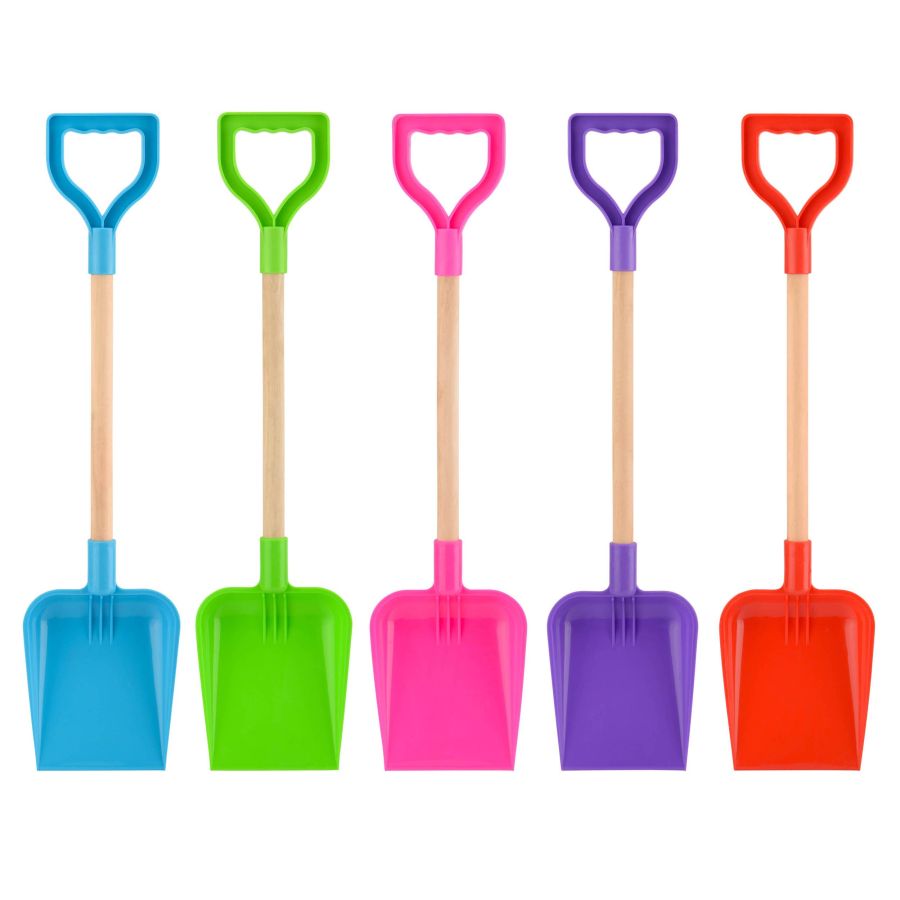 22" wood handle spade - 3/cols.