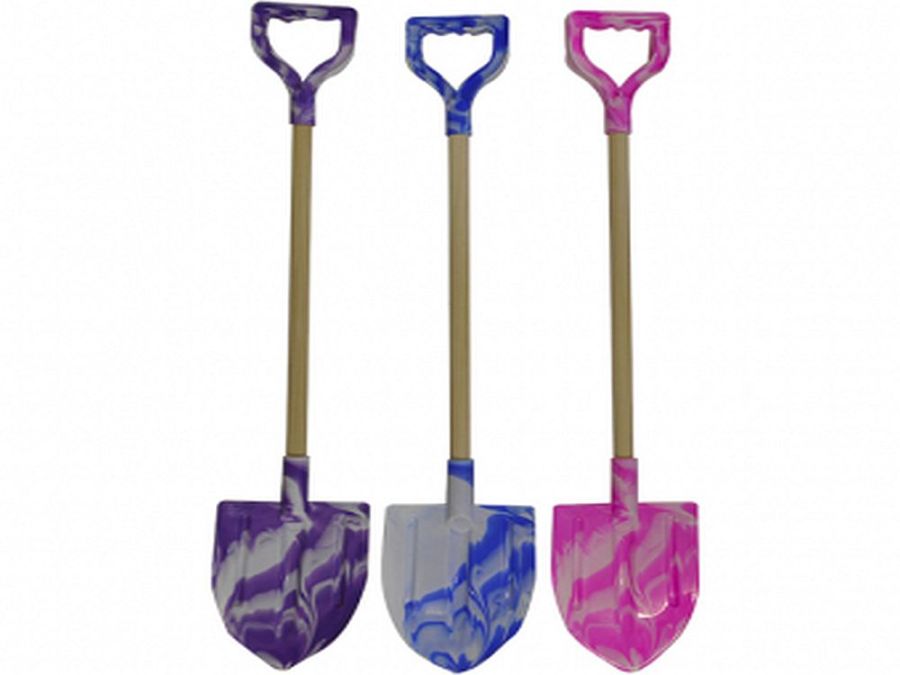 28" marble shield spade, 3/cols.