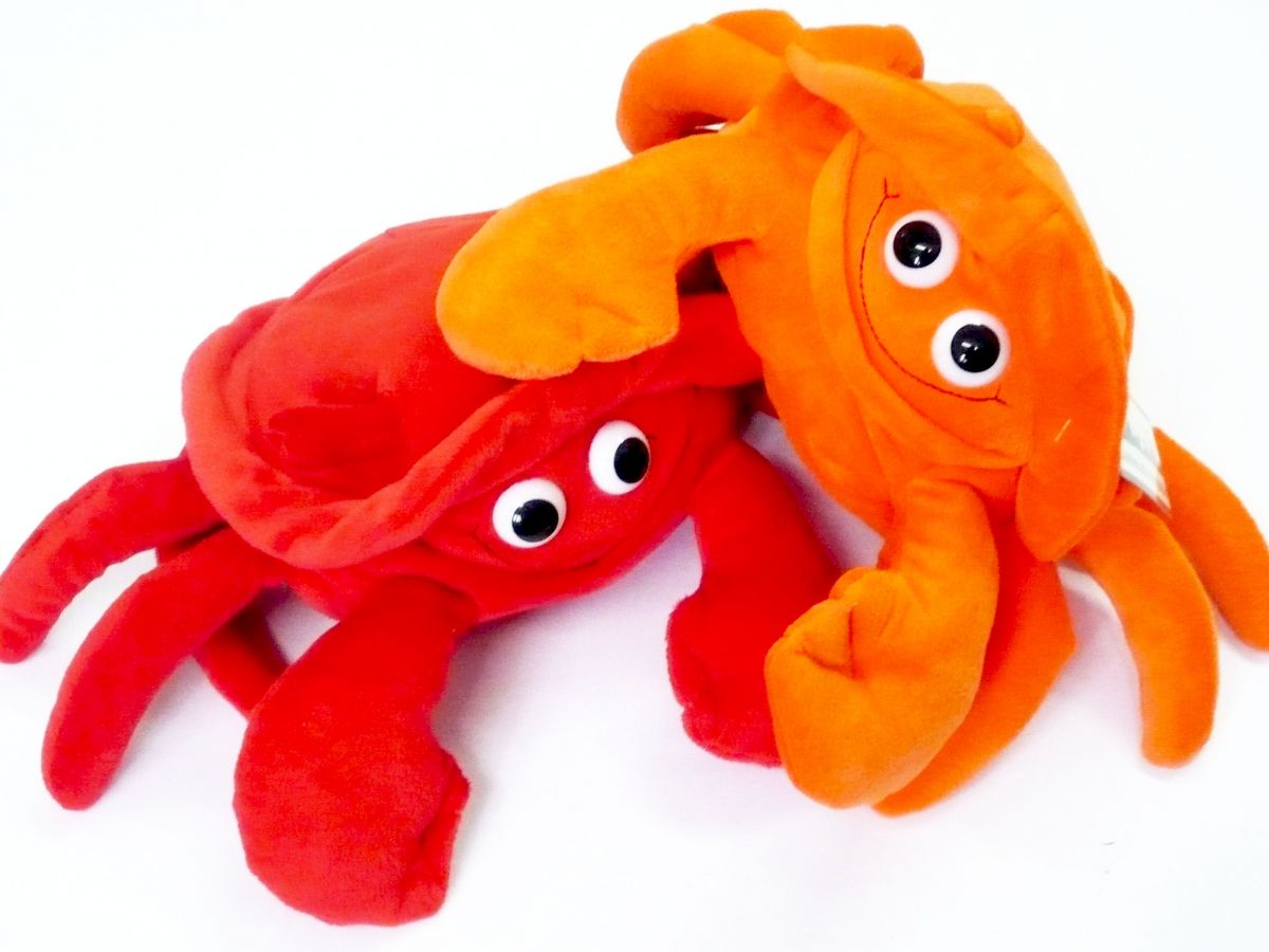 22cm plush crab - 2asstd*