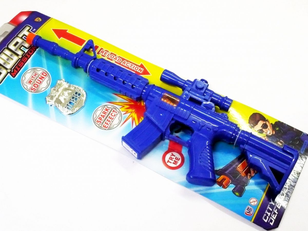 Swat mission gun & badge set