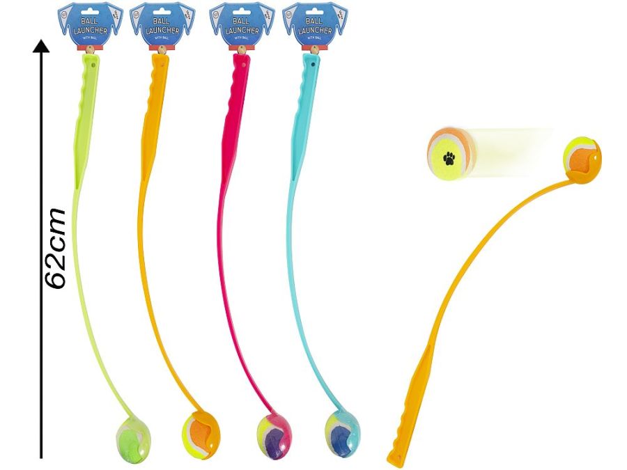 62cm dog ball thrower - 4/cols*