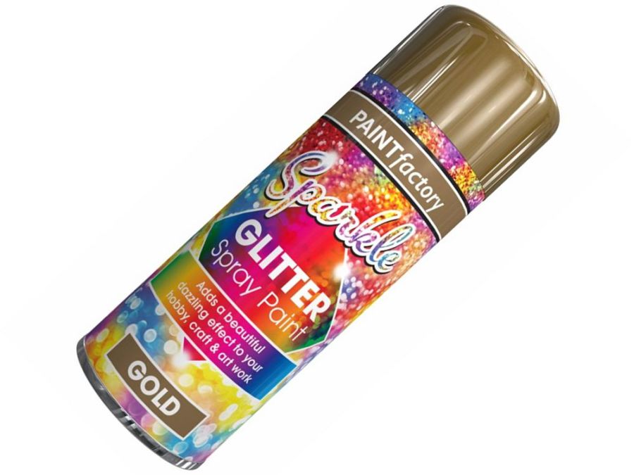 Glitter spray paint GOLD (200ml)*