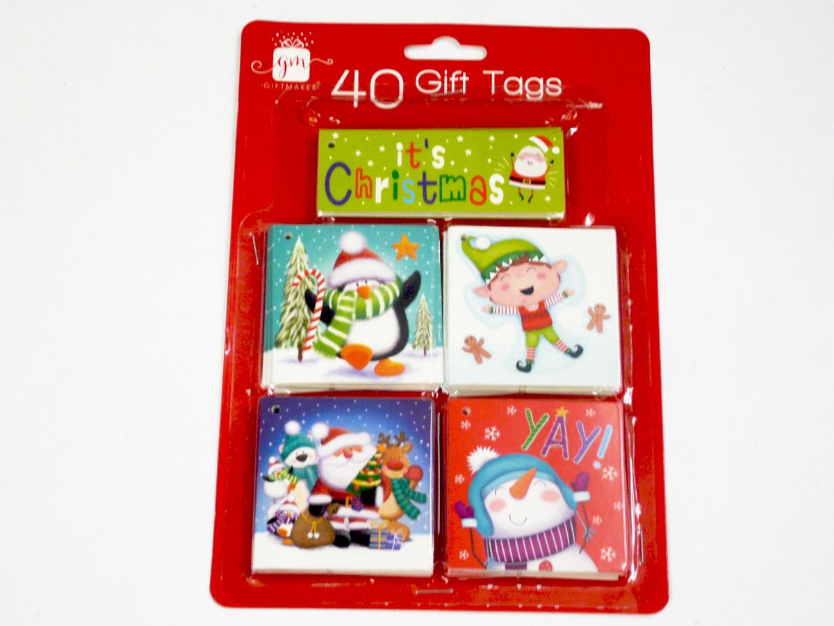 Pkt 40, gift tags.