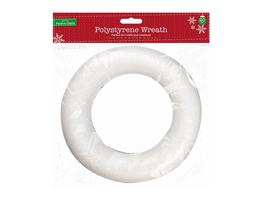 20cm polystyrene wreath