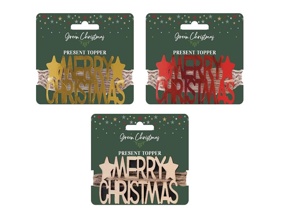 Merry Christmas present topper - 3/cols.