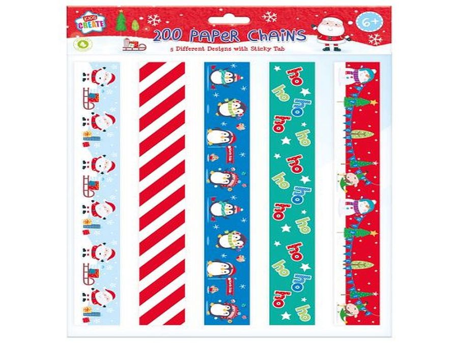 Pack 200, Christmas paper chains.