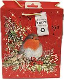 Pack 6, traditional robin X/LARGE gift bags  (46x33x14)