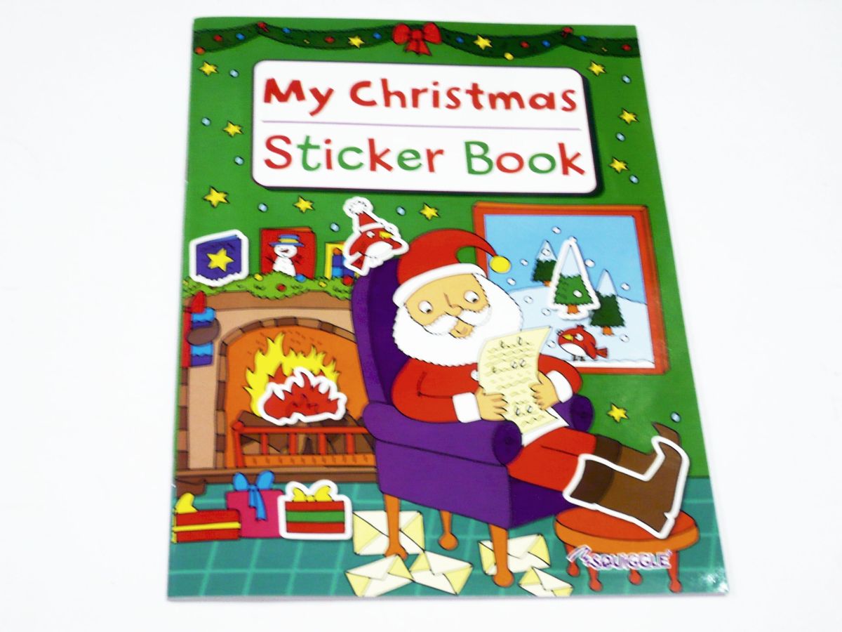 My Christmas sticker book.