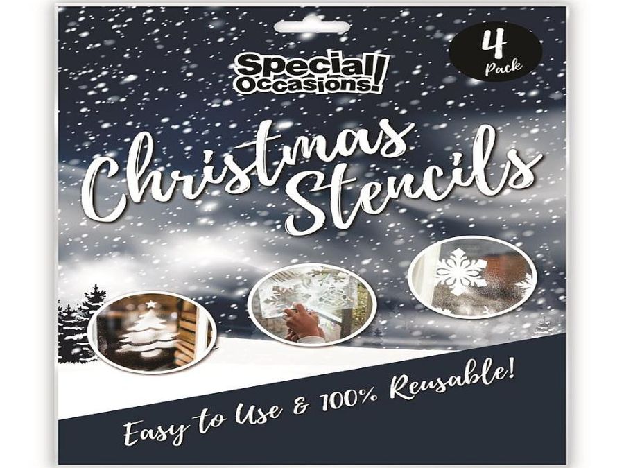 Pack 4, Christmas stencils.