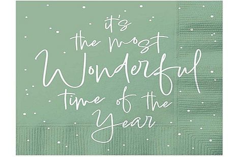 Pack 16, &rsquo;the most wonderful time of year&rsquo; napkins*